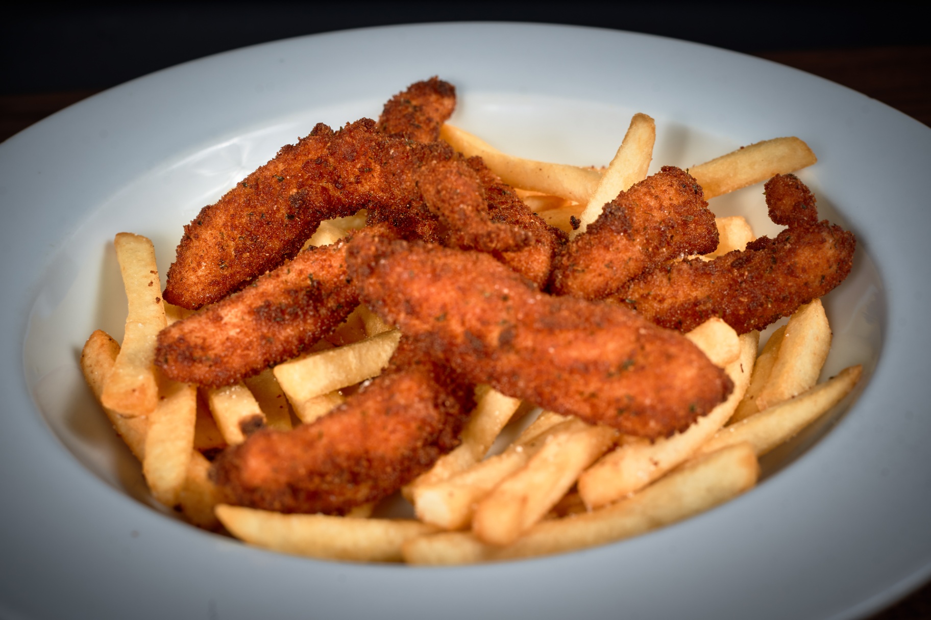 Chicken tenders con papas