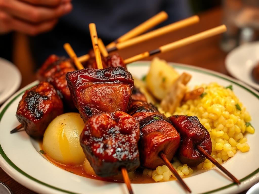 Anticuchos peruanos en Tamarac